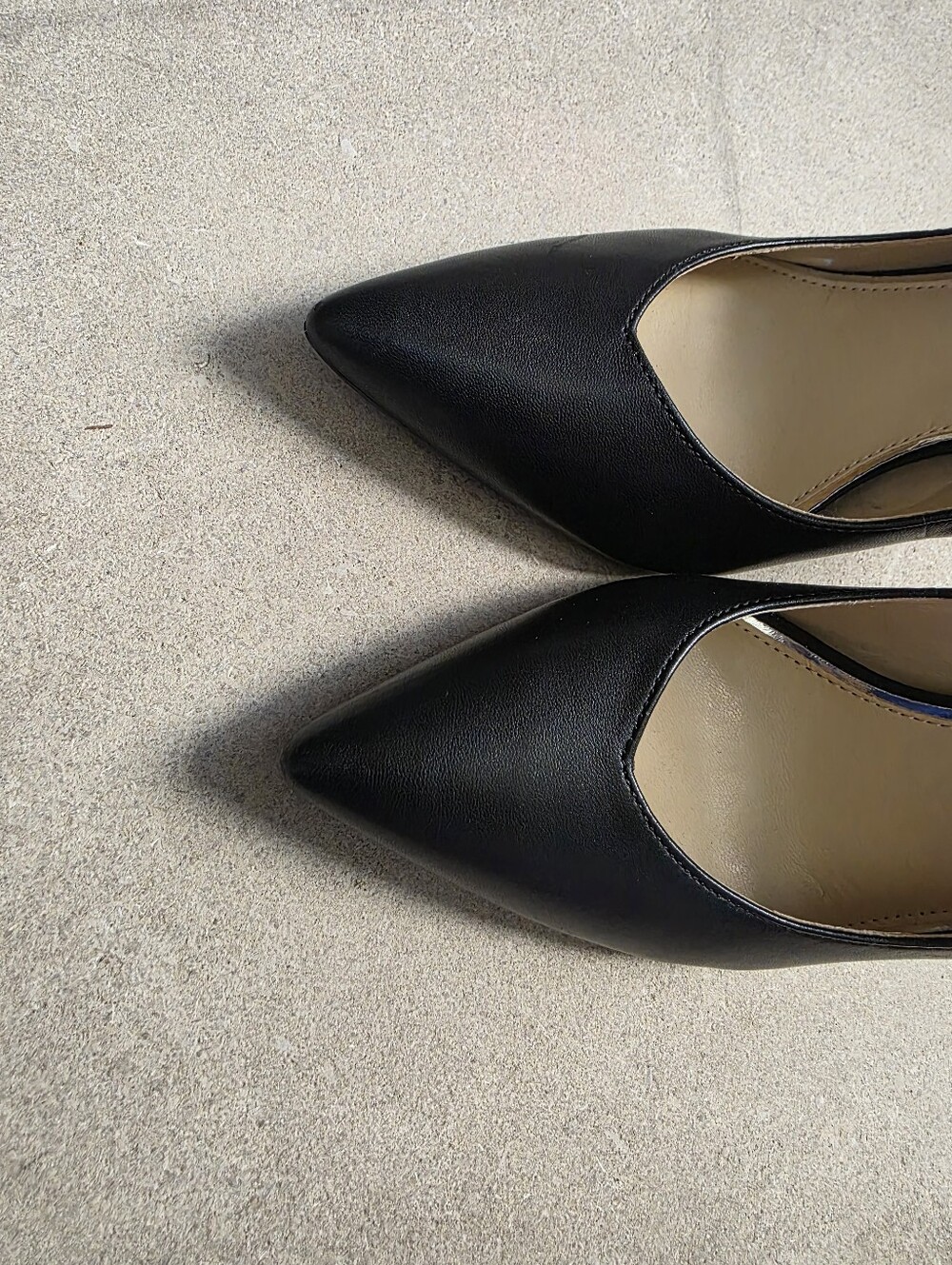 Jessica Simpson Classic Black Leather Stiletto Pump Heel 8.5M - Picture 4 of 12